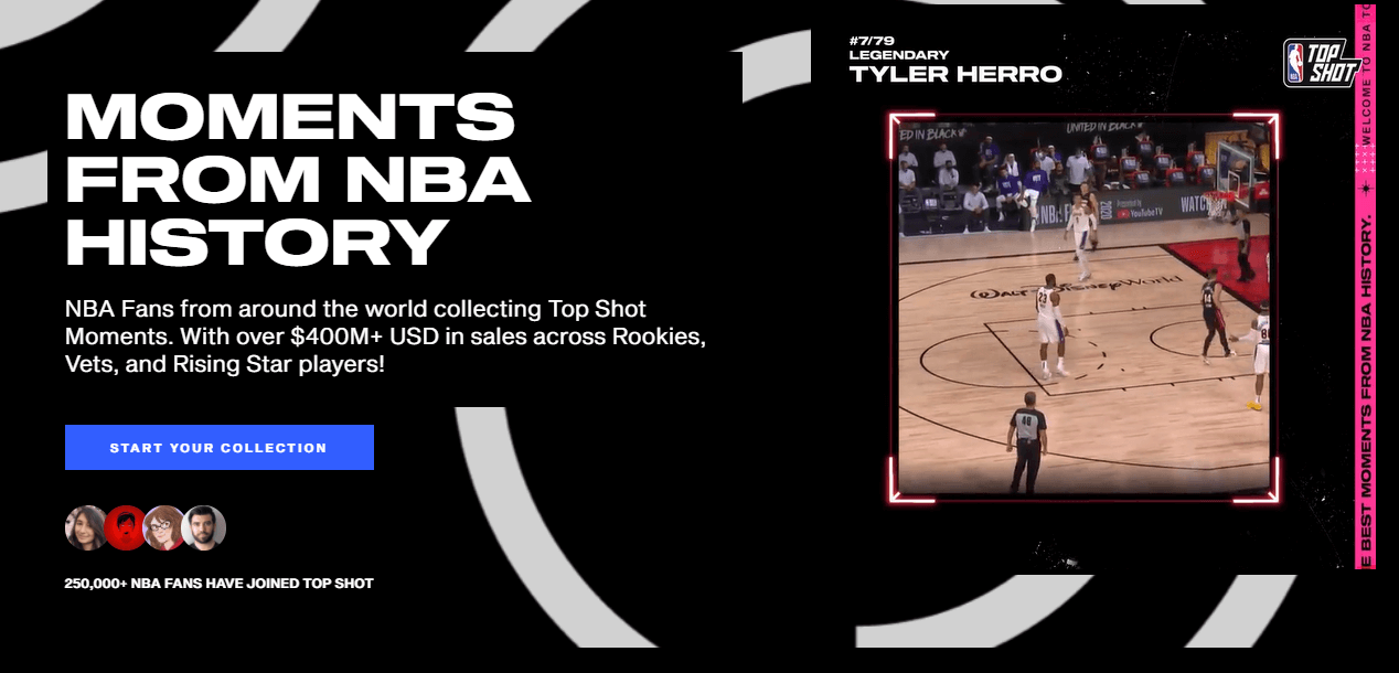 Screenshot from NBA Top Shot 